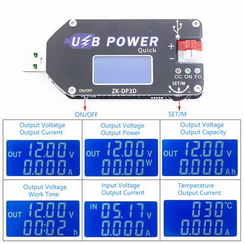 ZK-DP3D Strømforsyning USB drevet