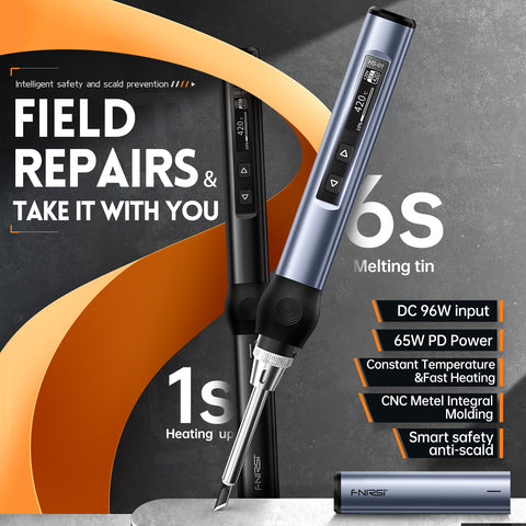 HS-01 USB C Digital loddekolbe med 65W USB strømforsyning