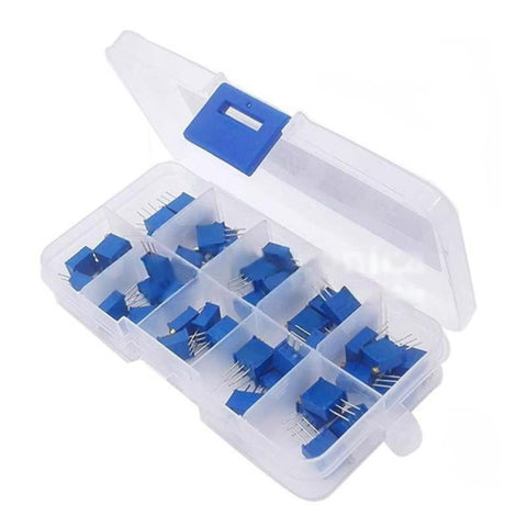 10 Values 50pcs 3296W Adjustable Resistor Box Kit