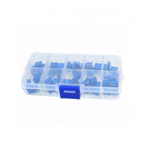 10 Values 50pcs 3296W Adjustable Resistor Box Kit