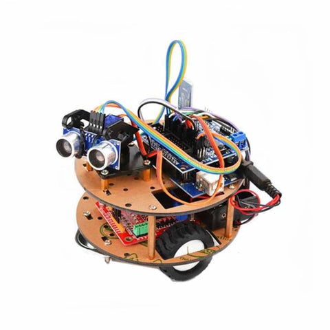 Smart Turtle Robot Car Bluetooth Wireless Control Learning Kit for Arduino Support Tracking/Ultrasonic Obstacle Avoidance