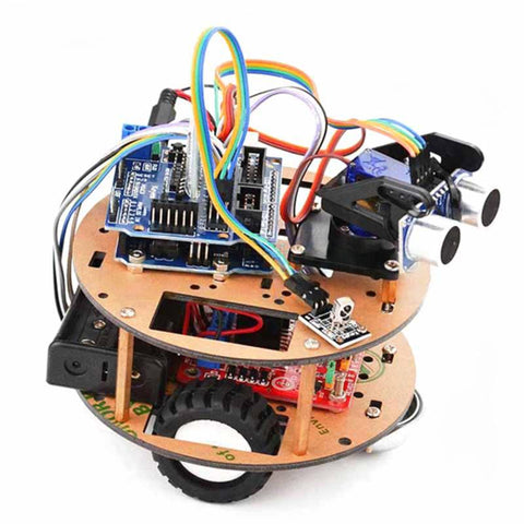 Smart Turtle Robot Car Bluetooth Wireless Control Learning Kit for Arduino Support Tracking/Ultrasonic Obstacle Avoidance