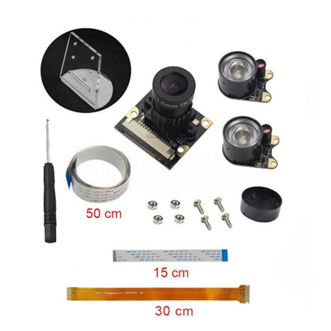 Raspberry Pi 4B/3B+ Zero/WH 130 Degree Infrared Night Vision Camera Kit