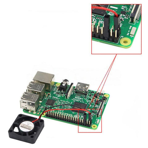 Mini Cooling Fan for Raspberry Pi 4B/3B+