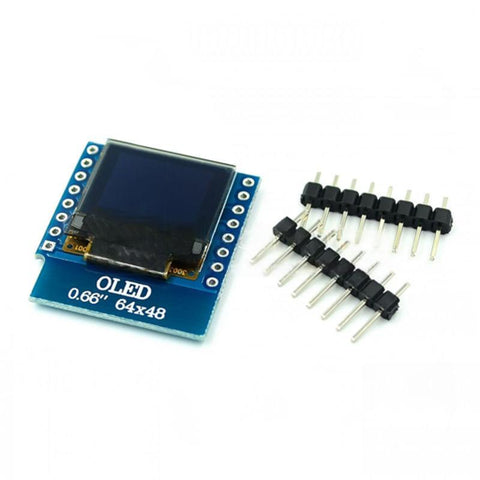 0.66 Inch OLED Display Module IIC/I2C Interface for D1 Mini