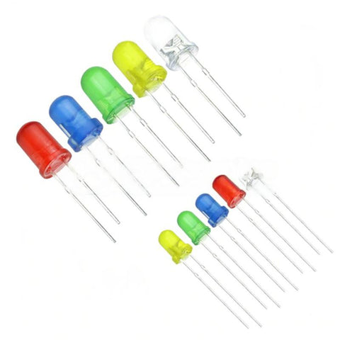 5mm 3mm LED Light Emitting Diode Kit (10 pcs for Each Color, Total 100 pcs)