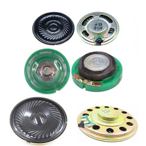 0.25/0.5W 8Ω 29/36/50mm Speaker