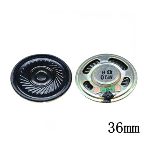 0.25/0.5W 8Ω 29/36/50mm Speaker