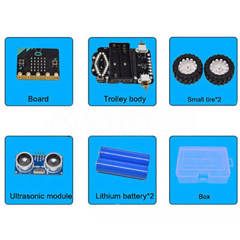 New Graphical Programming Obstacle Avoidance Robot Car Kit for Micro:bit BBC for Kids Education