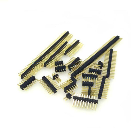 1*2P/3/4/5/6/7/8/9/10/12/15-40P 1.27mm Single Row Gold-plated Straight Needle
