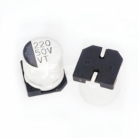 50V 1/2.2/3.3/4.7/10/22/33/47/100/220/330/1000µF SMD Aluminum Electrolytic Capacitor