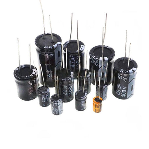 400V 1µF/10µF/3.3µF/4.7µF/6.8µF/2.2µF/22µF/33µF/47µF/68µF/100µF DIP Aluminum Electrolytic Capacitor