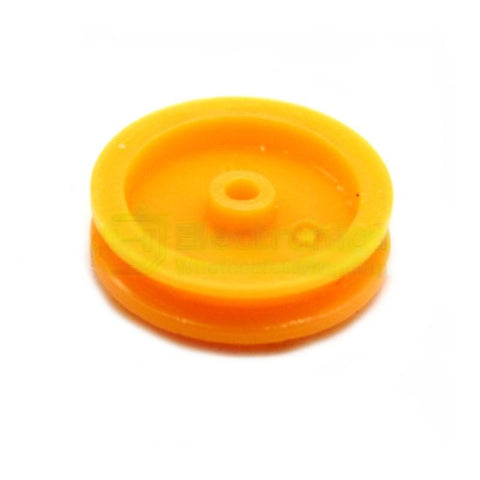 2 x 17 mm Yellow Pulley Wheel