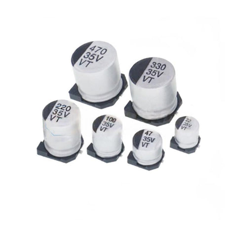 35V 22/47/100/220/330/470µF SMD Aluminum Electrolytic Capacitor