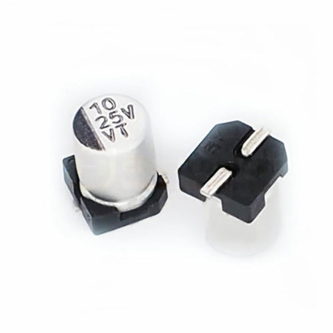 25V 10/22/33/47/100/220/330/470/1000/2200μF SMD Aluminum Electrolytic Capacitor