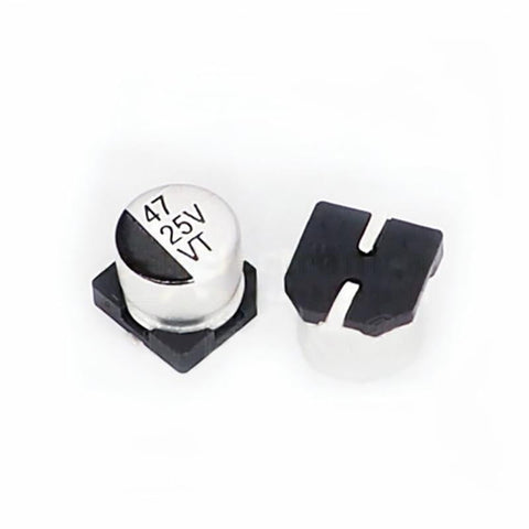 25V 10/22/33/47/100/220/330/470/1000/2200μF SMD Aluminum Electrolytic Capacitor