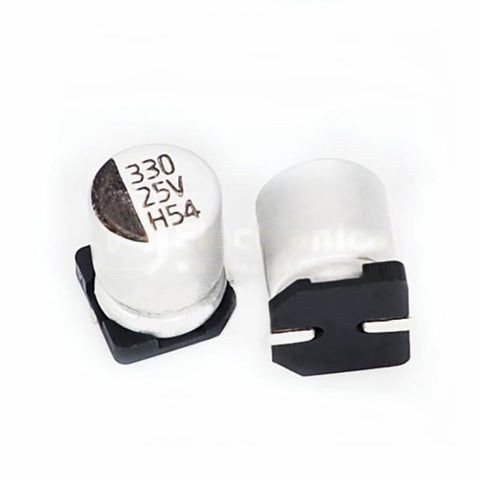 25V 10/22/33/47/100/220/330/470/1000/2200μF SMD Aluminum Electrolytic Capacitor