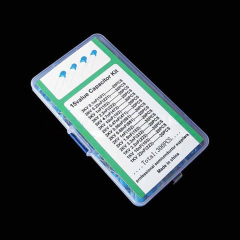 300 pcs 15 Kinds High Voltage Ceramic Capacitor Kit