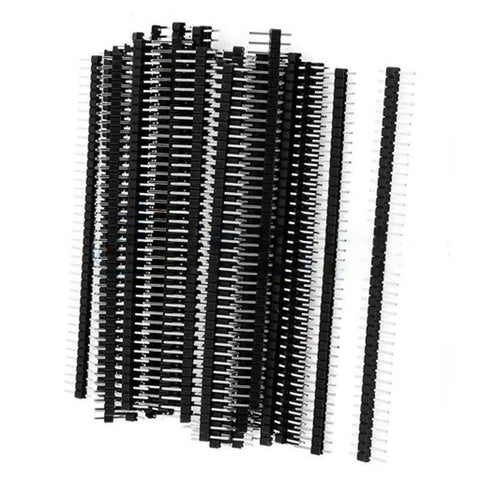 2.54mm 40 Pin Single Row Black Male Header Needle