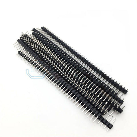 2.54mm 40 Pin Single Row Black Male Header Needle