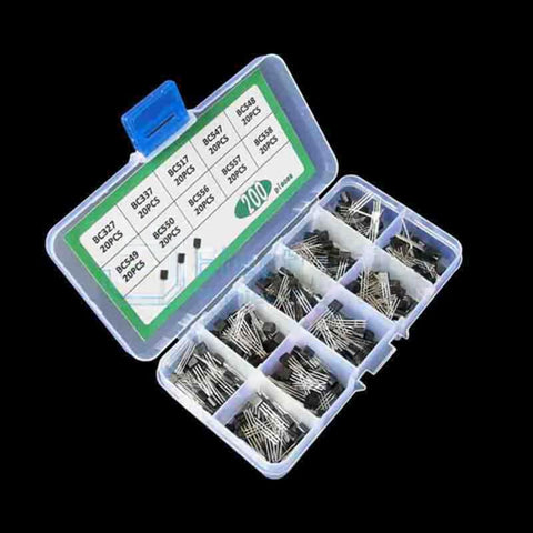 200 pcs 10 Values BC327-BC558 Triode Kit