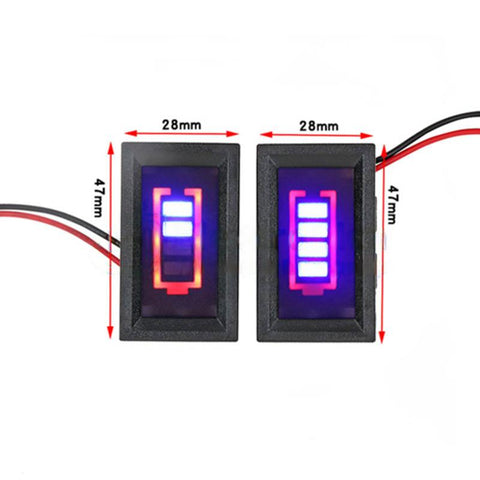 3S 12V Lead Acid Battery Storage Display