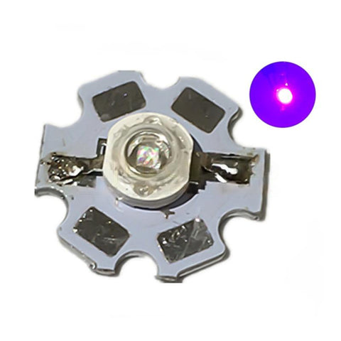 1/3/5W UV Purple LED with Aluminum Substrate