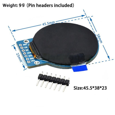 1.28 Inch TFT 240x240 IPS LCD Display Round Screen Module