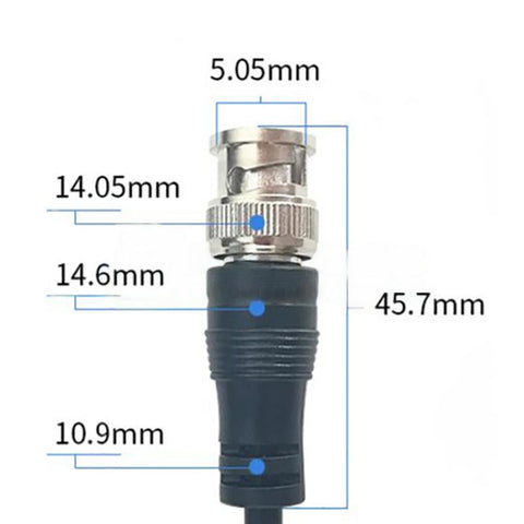 BNC to Crocodile Clip Oscilloscope Probe Detection Cable