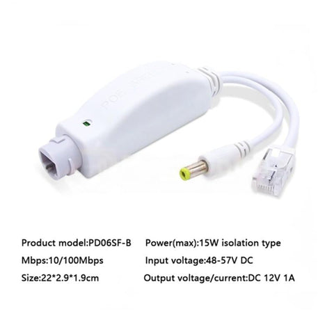 48V to 5V POE/Micro USB Splitter for Raspberry Pi