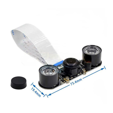 Raspberry Pi OV5647 70°/95°/160° Fisheye IR Camera