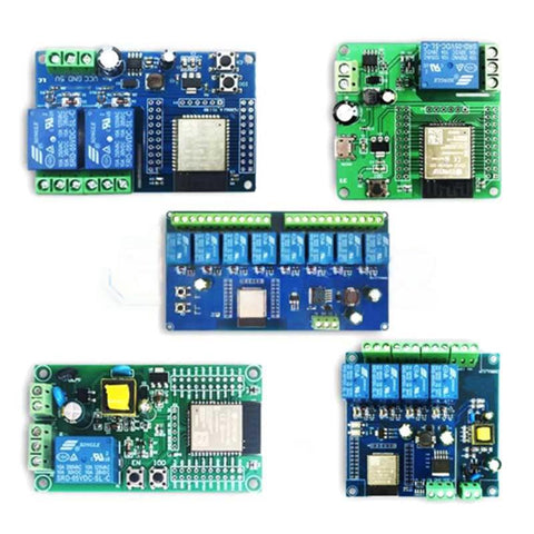 ESP32 WiFi Bluetooth 1-way/2-way/4-way/8-way Relay Module