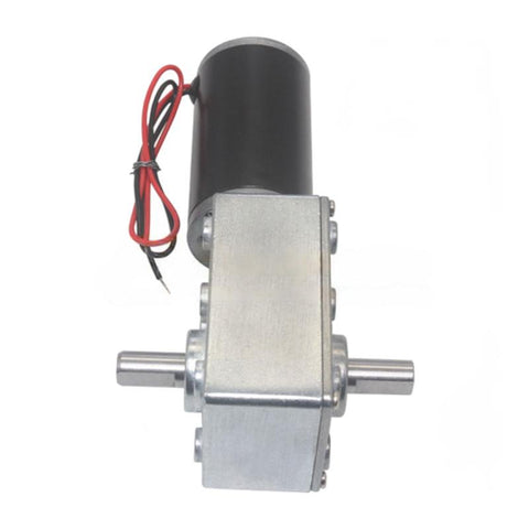 12/24V Double Shaft Worm DC Motor