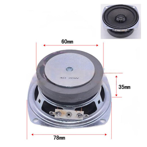 3 Inch 20W 4 Ohm Speaker