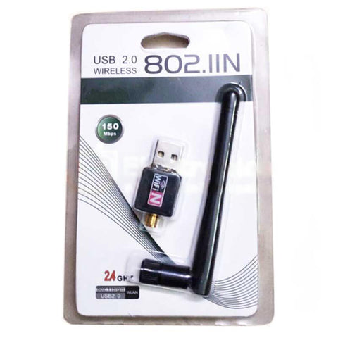 150M USB 802.11n Wireless Transmitter/Receiver Adapter with Antenna
