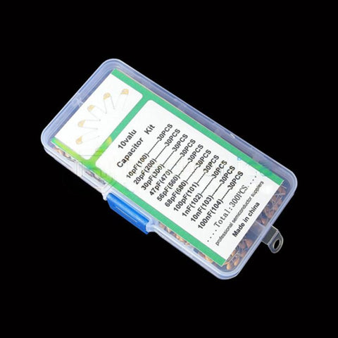 300 pcs 10 Values Monolithic Capacitor Kit