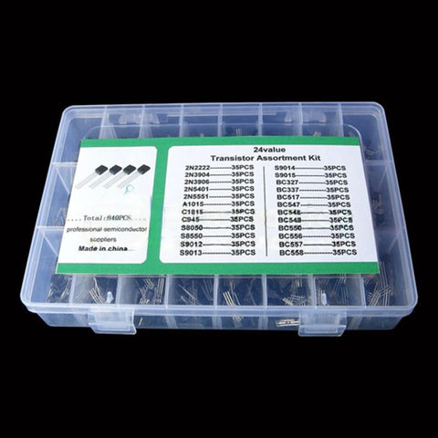 840 pcs 24 Values NPN/PNP Transistor Kit