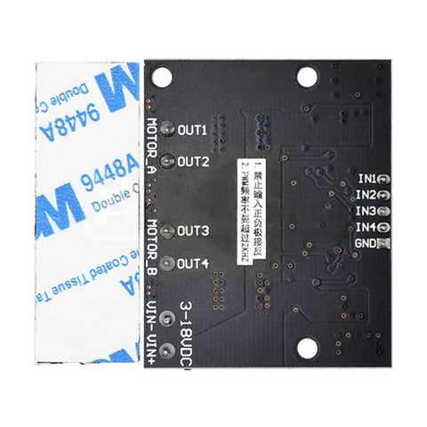 3-18V 10A Dual-channel DC Motor Drive Module