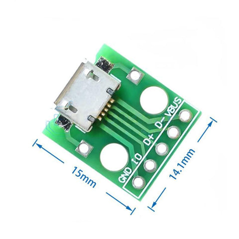 MICRO USB Female to DIP Adapter Board