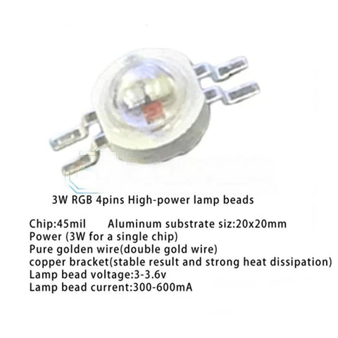 3W SMD RGB LED Beads