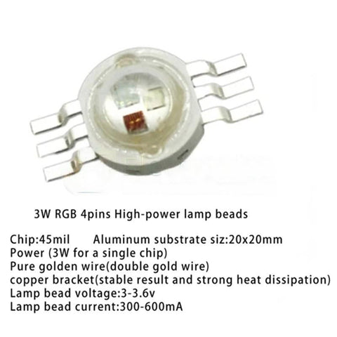 3W SMD RGB LED Beads