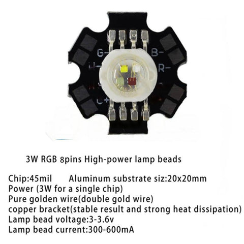3W SMD RGB LED Beads