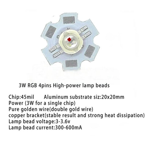 3W SMD RGB LED Beads