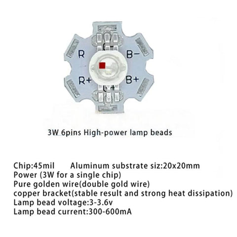 3W SMD RGB LED Beads