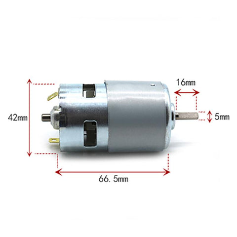 12V 24V D-axis High Speed High Torque 775 Bearing Motor