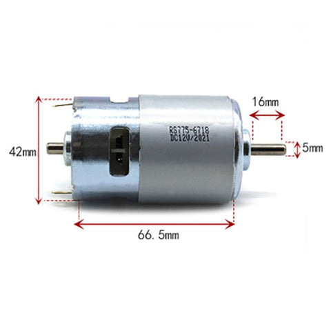 12V 24V D-axis High Speed High Torque 775 Bearing Motor