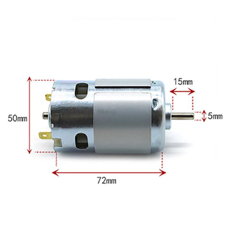 12V 24V D-axis High Speed High Torque 775 Bearing Motor