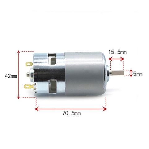 12V 24V D-axis High Speed High Torque 775 Bearing Motor