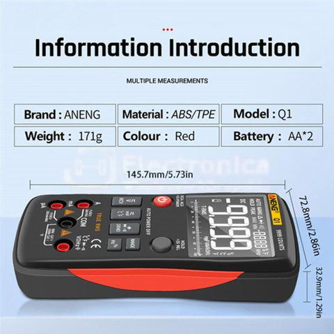 ANENG High Precision Intelligent Digital Multimeter