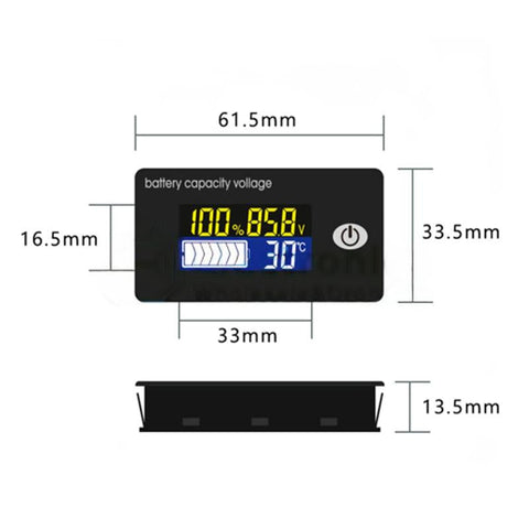 12V/24V/48V/60V/72V/84V Battery Tester with LCD
